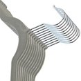 thumbnail image 4 of Slim Velvet, Non-Slip Clothes Coat Hanger, Gray Silver Hook, 4 of 4