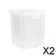 thumbnail image 1 of Juego de especieros de cocina moderno, solución transparente para almacenamiento de alimentos 2 piezas, 1 of 8