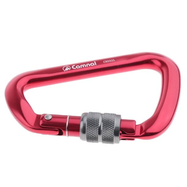 Mosquetón de Escalada en Roca Sunnimix Bloqueo de Tornillo Rojo
