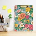 thumbnail image 2 of FORMRS Acrylic Clipboard with Low Profile Clip Standard A4 Letter Size, 12.5" x 9", Floral Pattern, 2 of 8