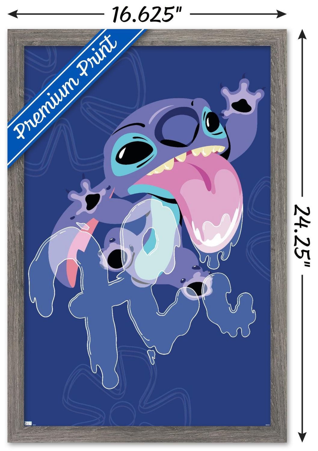 Disney Lilo And Stitch - Slobber Hi Wall Poster, 14.725" x 22.375" Framed