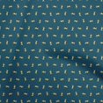 thumbnail image 1 of oneOone Polyester Spandex Bleu Sarcelle Tissu Animal Matière de Robe Tissu Imprimé Tissu au Mètre 56 Pouces de Large, 1 of 5