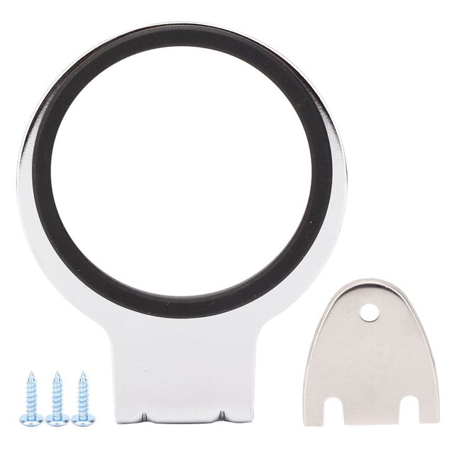 Soporte para secador de pelo de acero inoxidable galvanizado de montaje en pared, organizador y estante para secador de pelo (soporte para secador de pelo)