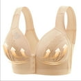 thumbnail image 4 of Women's Seamless 3 Pack Bras Breathable Comfy Front Closure Nursing Bras Casual Push Up Everyday Bras for Daily, 4 of 9