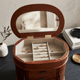 thumbnail image 3 of Hives and Honey Cari Wood Jewelry Chest for Women Jewelry Box, Walnut, 3 of 6