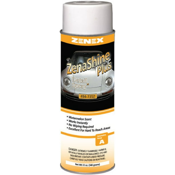clip Commotion shield Zenex ZenaShine Plus Detail Spray - 12 Cans (Case) - Walmart.com