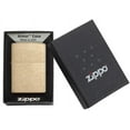 thumbnail image 4 of (2 pack) Zippo Armor Tumbled Brass Pocket Lighter, 4 of 8