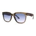 thumbnail image 2 of Classy Designer Horn Rim Hipster Plastic Fashion Sunglasses Slate Brown Navy, 2 of 4