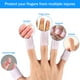 thumbnail image 2 of 20 piezas de protectores de dedos de silicona con orificios para heridas, cubierta de dedos transpirable (blanco) TUNC Sencillez, 2 of 5