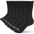 thumbnail image 1 of Chaussettes de Travail pour Hommes en Coton Coussinées, Chaussettes de Sport Athlétiques de Randonnée, Lot de 6 Paires, 1 of 7