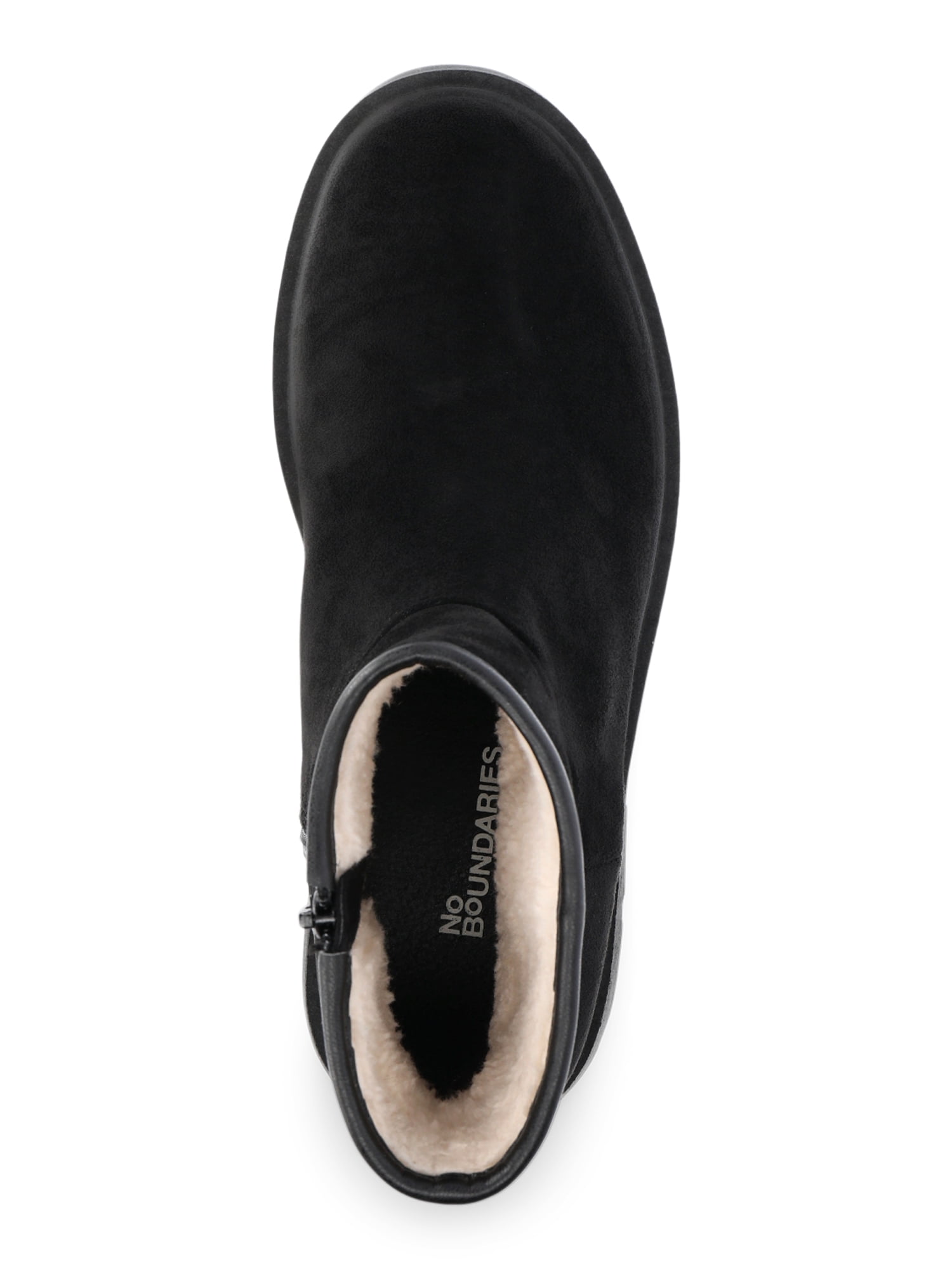 No Boundaries Women's Cozy Lug Sole Ankle Boots