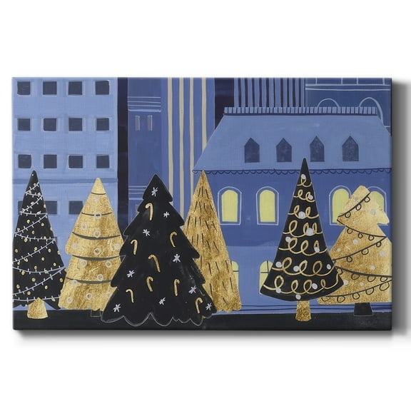 Holiday Night Collection A- Gallery Wrapped Canvas