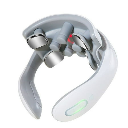 Portable Rechargeable Voice Hot Compress Neck Massage Cervical Massagers Vibration Neck Masssger Smart Device