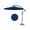 Navy, variant on Arigeas 10FT Cantilever Umbrella with Cross Base, Outdoor Offset Patio Umbrella with Tilt and Crank Lift