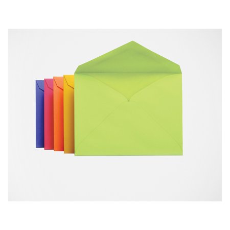 UPC: 0074319740568 | Staples Gummed Brights Invitation Envelopes 50/Box (20557)