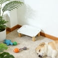 thumbnail image 6 of Fzaqwen Raised Pet Feeder Stand Cat Bowl Stand for Automatic Pet Feeder Pet Supplies White 24x17x8cm, 6 of 9