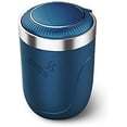 thumbnail image 1 of Car Ashtray, Car Trash Can With Lid And Led Light, Built-In Button Battery, Detachable, Blue, 1 of 3