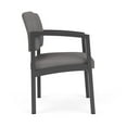 thumbnail image 4 of Lesro Lenox Steel Polyurethane Guest Waiting Room Guest Chair in Charcoal/Castillo Metal Gray, 4 of 5