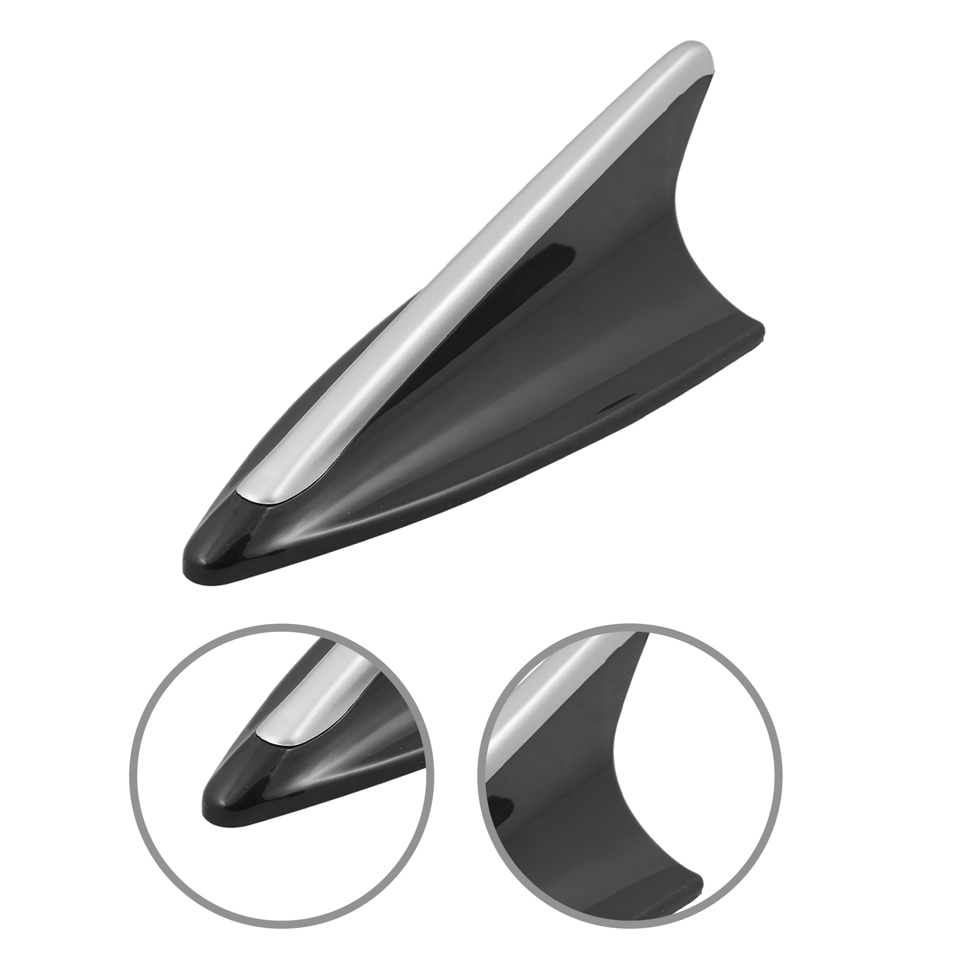 Unique Bargains Black Silver Tone Plastic Anti Static Auto Car Decor Earth Antenna