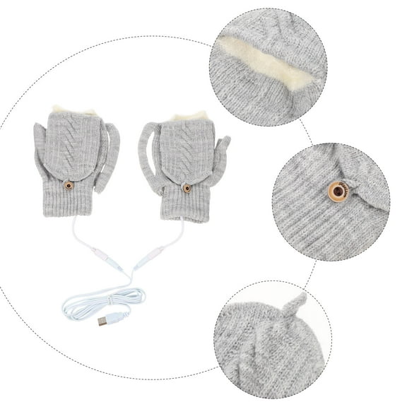 HONMEET 1 Set Usb Heated Gloves For Women Men Electric Bike Riding And Skiing