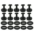 thumbnail image 1 of 10PCS Fit For BMW E46/318I/325I /X3 Black Nylon Plastic Clips For Fixing Floor Carpet Mat High Quality Rivets Retainer Trim, 1 of 12