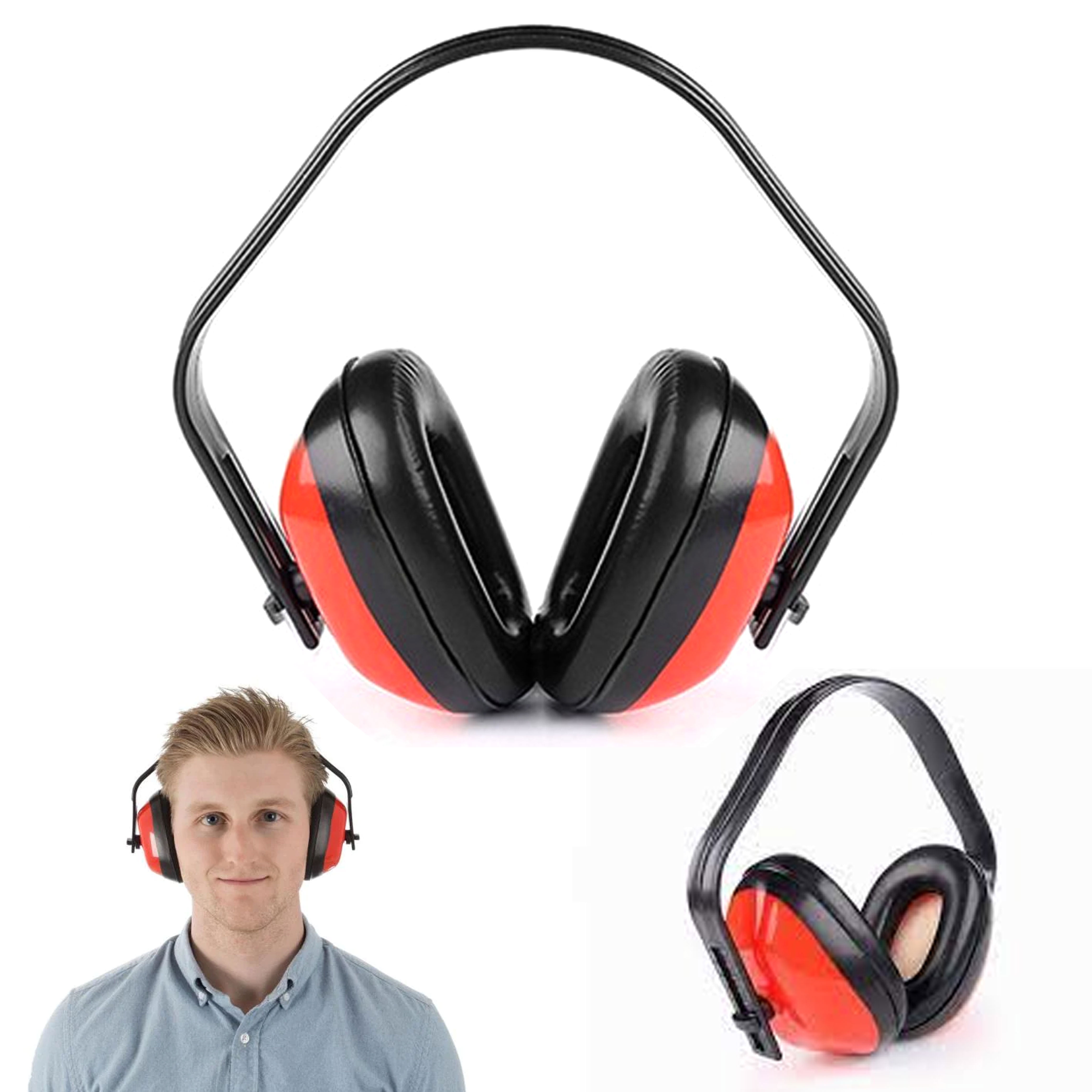 1Pc Anti-noise Earmuffs Hearing Ear Protection Shooting Ear Muff Black & Red 