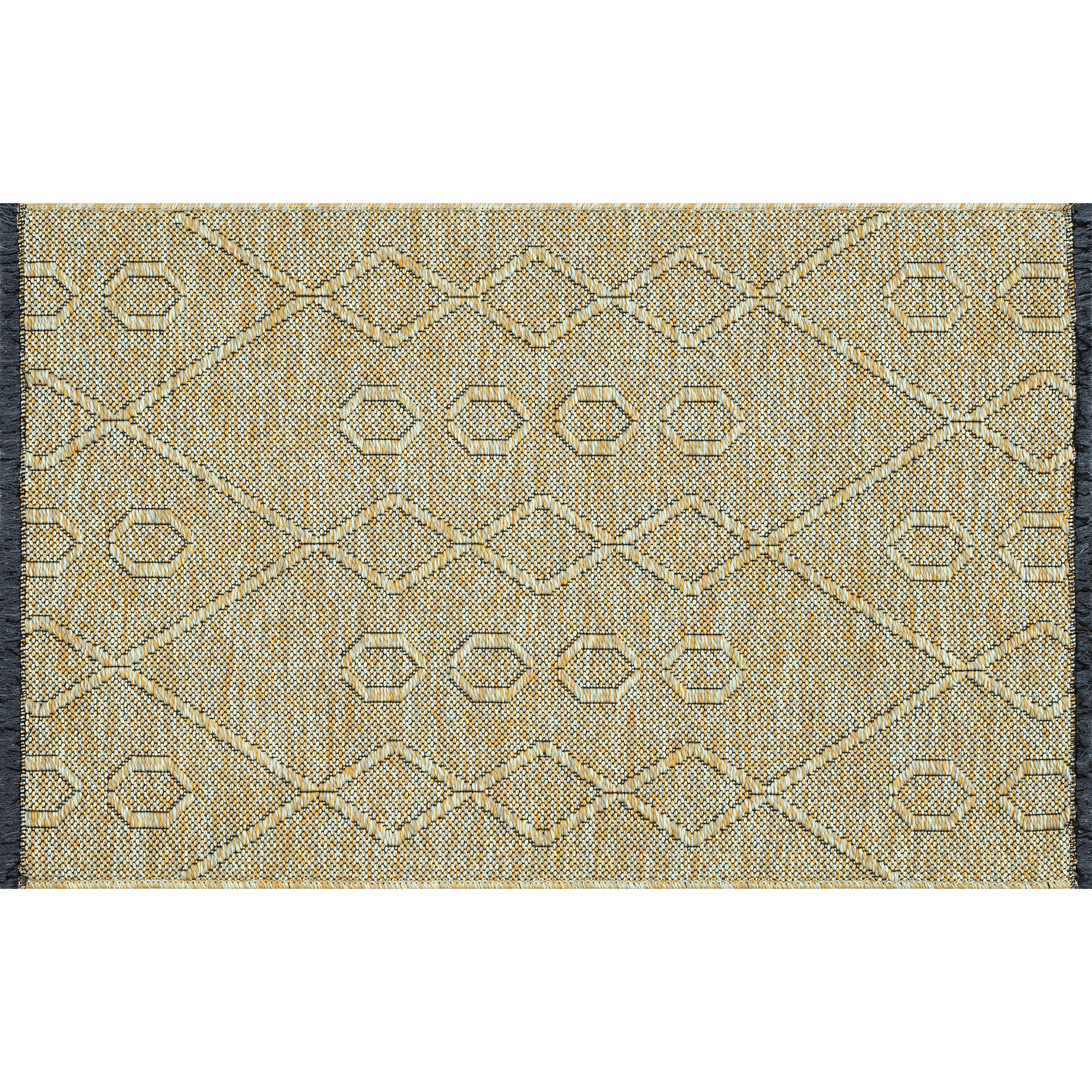 Alma Transitional 2' x 3' Green and Sage Green, Machine Washable Polyester & Cotton Indoor Area Rug