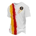 thumbnail image 1 of Women's Germany Football Graphic T-Shirt, Men's Soccer Graphic Print T-Shirt Casual Sportswear Top Athletic for Soccer Tournament 2026 White Size: S, 1 of 4