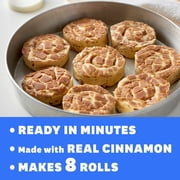 Pillsbury Cinnamon Rolls with Original Icing, Refrigerated Canned Pastry Dough, 8 Rolls, 12.4 oz