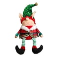 thumbnail image 1 of Bewildely Muñeca bonita de Navidad, decoración de mesa, juguetes, recuerdo de fiesta, adorno para ventana de casa, mesita de noche, dormitorio, oficina, Kits de decoración para fiestas Verde Bewildely HA069084-01, 1 of 6