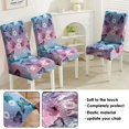 thumbnail image 5 of Washable Butterfly Pattern Dining Chair Covers Set of 4, Stretch Polyester Kitchen Slipcovers, Removable Seat Protector for Home or Event, 5 of 7