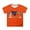 Orange, variant on Childrens Tees Short Sleeve Hanukkah Print Round Neck Y2K Tops,Black,Size 3-4 Years