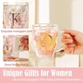 thumbnail image 5 of Gifts for Women Glass Coffee Mugs Unique Birthday Gift for Her Ladies Espresso Tea Cups Personalised Friendship Gifts Cute Double Walled Glass Mugs Xmas Christmas Stocking Fillers Presents for Women, 5 of 13