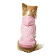 thumbnail image 5 of Oodles Pink Tropical Blooms Floral Spring Dog Hoodie, Extra Small, 5 of 7