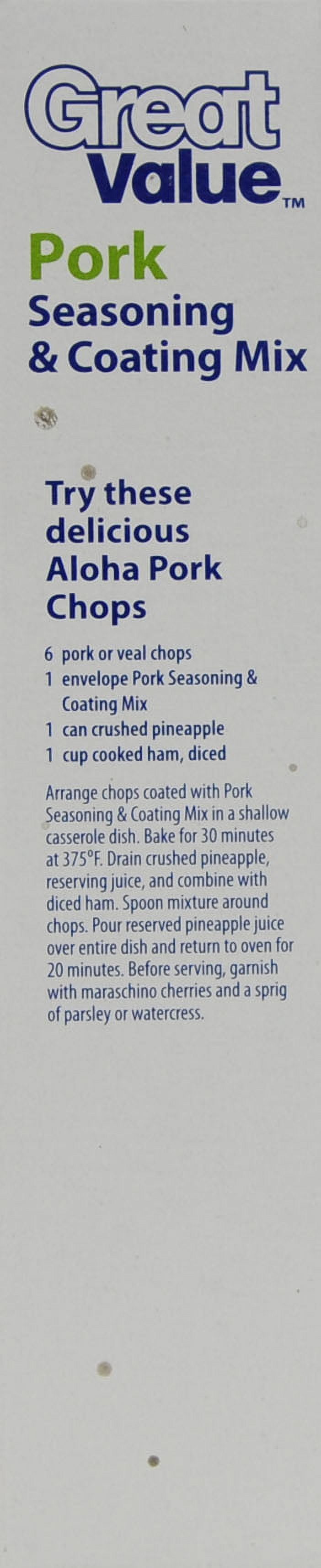 Great Value: Pork Seasoning & Coating Mix, 6 oz