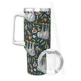thumbnail image 2 of KLL Cute Sloth Print 40oz Stainless Steel Insulated Car Cup Coffee Mug with Spillproof Lid - Keep Your Drink Hot or Cold on the Go, 2 of 8