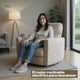 thumbnail image 2 of Blue Room Sillón Reclinable Giratorio con Mecedora-Eléctrico Ashford -Tela Acolchonada, 2 of 8