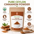 thumbnail image 4 of Organic Ceylon Cinnamon Powder – 16 oz -Premium Ground True Cinnamon from Sri Lanka, USDA Organic & Kosher Certified, Non-GMO, Gluten-Free, 4 of 10