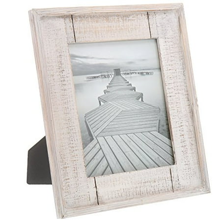 Distressed White Carved Wood - Barnyard Designs Rustic Distressed Picture Frame 8