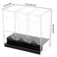 thumbnail image 3 of bedienty Transparent Card Dispenser Open Front Slot For Easy Access And Closure Including Open Front Slot And Easy To black background, 3 of 6