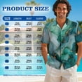 thumbnail image 6 of Xixirimido Green Marble Hawaii Couple Matching Outfit Men's Hawaiian Shirt and Women's Summer Sleeveless Dress Soft Midi Beach Dresses Matchable Couple Outfits, 4XL, 6 of 7