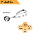 thumbnail image 2 of Small Cookie Scoop Tablespoon Size # Tbsp Silver Stainless Steel Count, 2 of 9