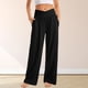 thumbnail image 4 of Pantalones largos informales para mujer, cómodos pantalones sueltos, pantalones de yoga de moda Kuymtek Negro T M para Mujer, 4 of 6