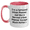 White/Pink, variant on Urban Planner Gifts, Two Tone Coffee Mug, Funny Quote, Graduation Unique Gifts from Friends to Family, 'I'm A Tattooed Urban Planner'