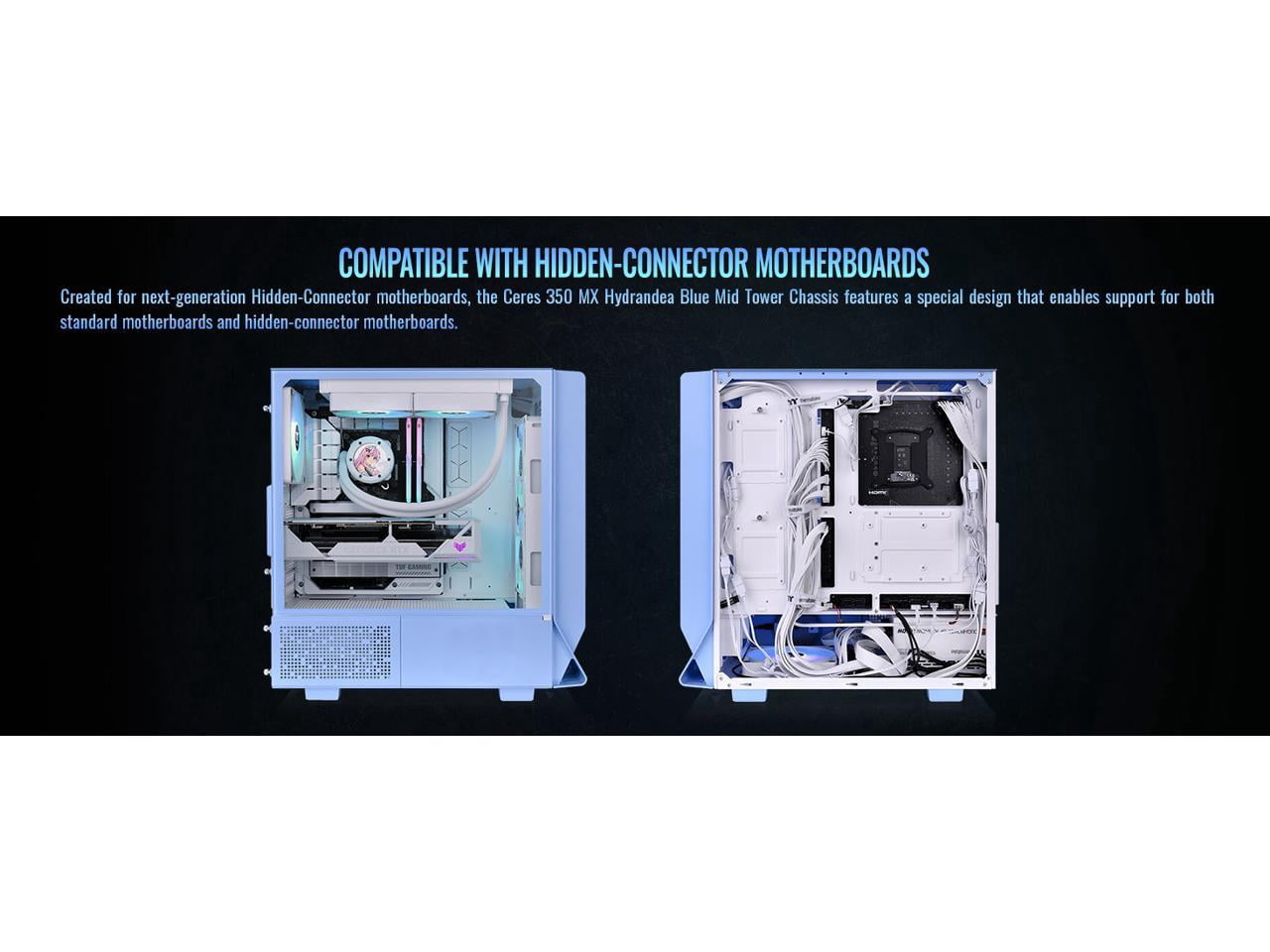Thermaltake Ceres 350 MX Hydrangea Blue Mid Tower Chassis CA-1Z3-00MFWN-00