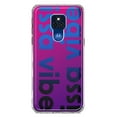 thumbnail image 1 of MUNDAZE Motorola Moto G Play 2021 Shockproof Clear Hybrid Protective Phone Case Purple Clear Funny Text Quote Issa Vibe Cover, 1 of 5