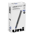 thumbnail image 4 of uni-ball® Vision™ Needle Liquid Ink Rollerball Pens, Fine Point, 0.7 mm, Gray Barrel, Blue Ink, Pack Of 12, 4 of 6