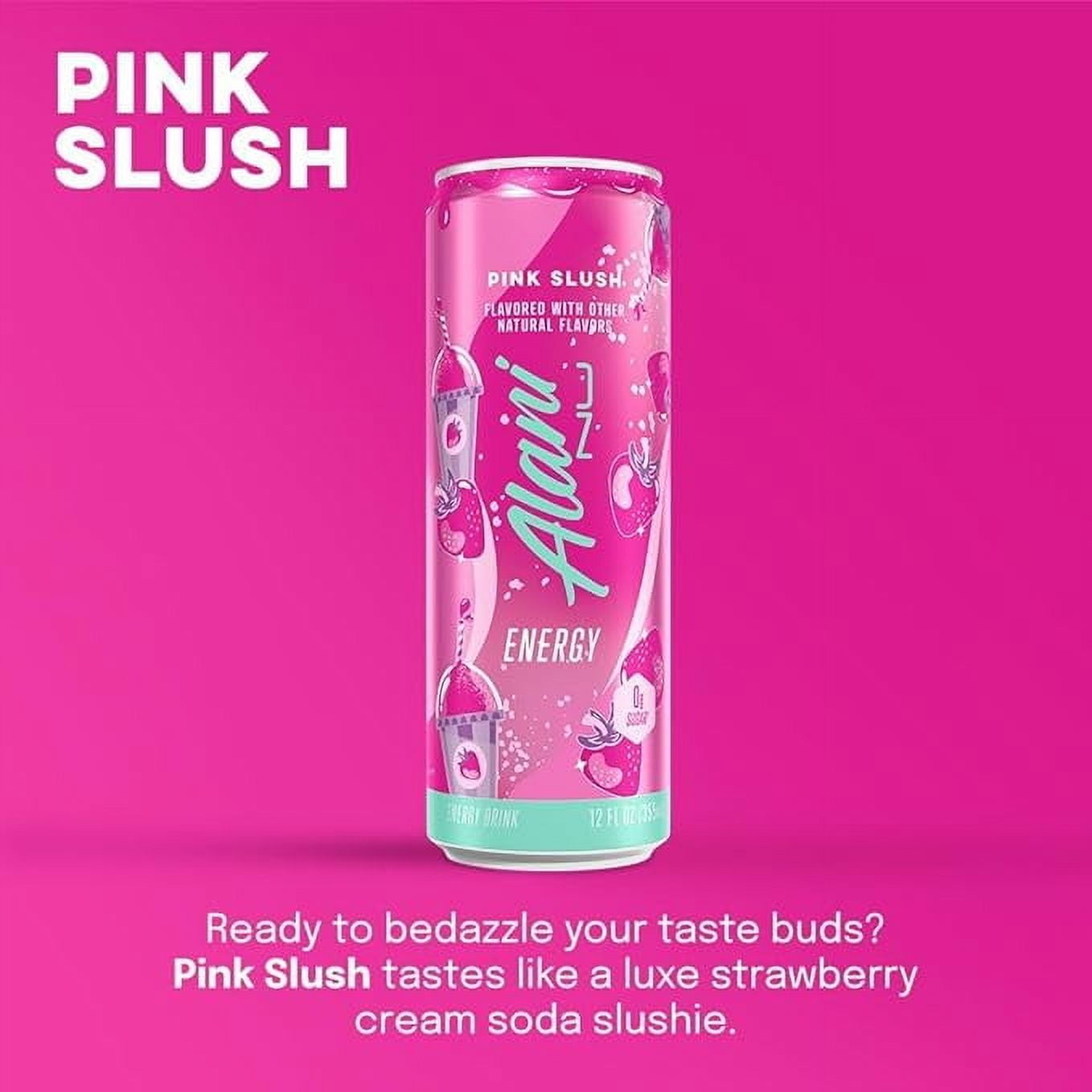 New Alani Energy Drinks Sherbet Swirl, Watermelon Wave, Pink Slush Variety Pack Sugar-Free, Low-Calorie, 200mg Caffeine, Energy Boost Drink 12 fl oz (Pack of 6) Repackaged By  PickNGo Market