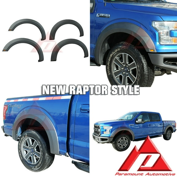 EAG 15-16 Ford F-150 Fender Flares with LED Lights 2017 Raptor Style