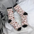 thumbnail image 5 of Yiaed Vintage flowers Print Great elasticity Crew Socks Sports socks for Men and Women, 5 of 6